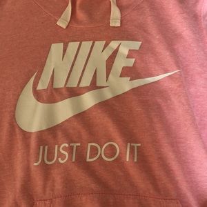 Nike Pink Logo Hoodie size S